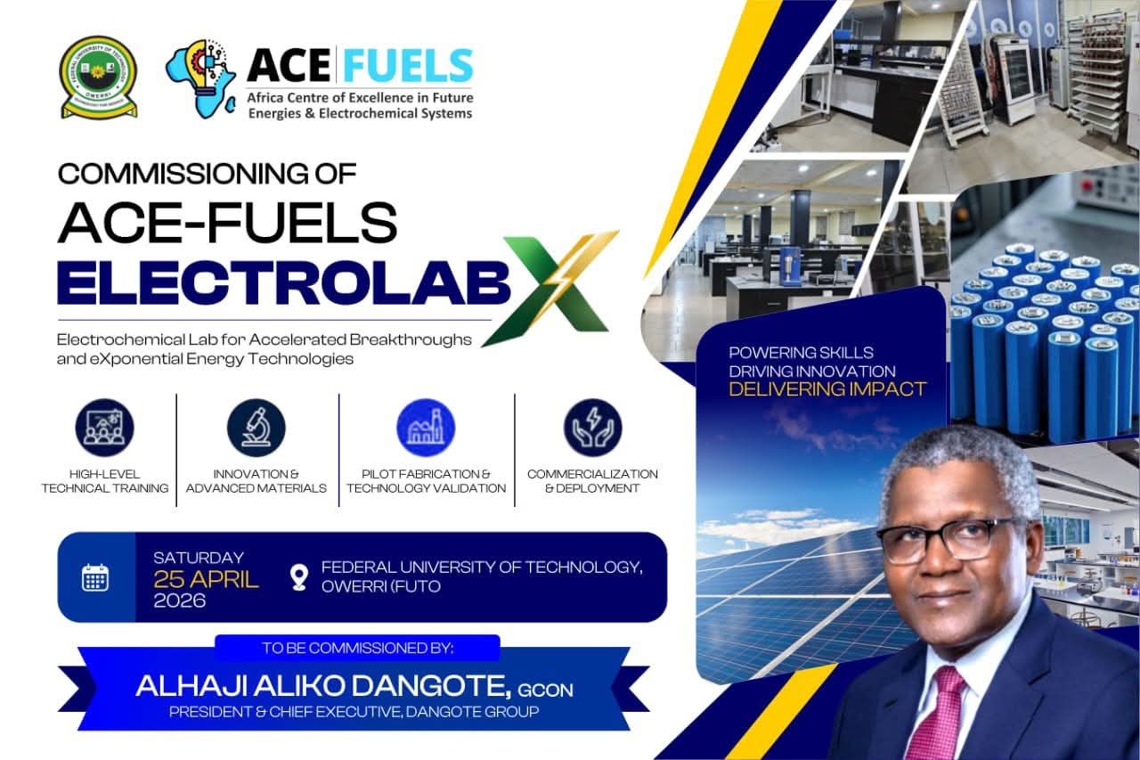 Dangote commissioning ElectroLab X